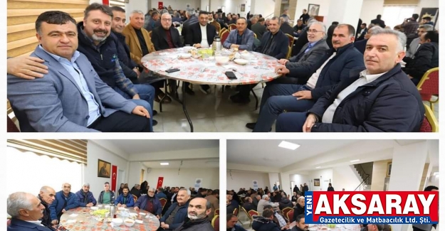 Muhtar ve delegelere yemek verdi