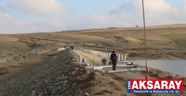 Harmandalı gölet inşaatında sona gelindi