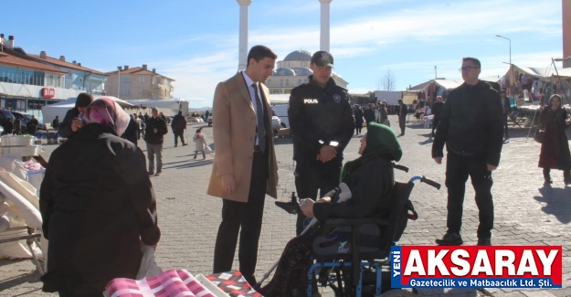 Kaymakamdan esnaf ziyareti