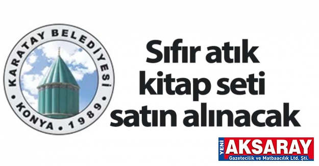 Sıfır atık kitap seti satın alınacaktır