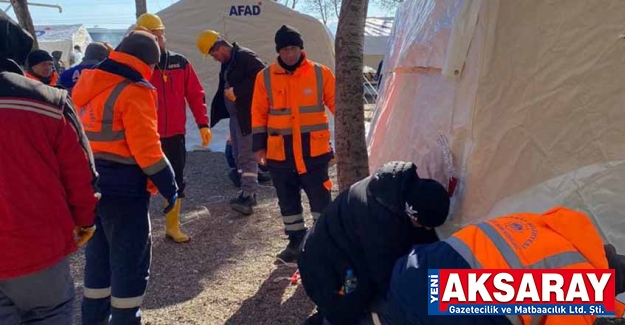 AKSARAY BELEDİYESİ VE AFAD, 100 ÇADIR KURDU