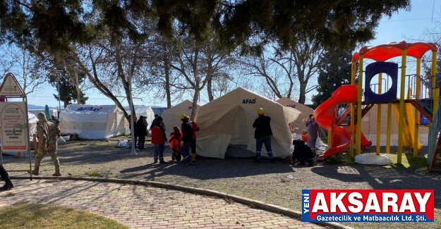 Deprem bölgesine Çadır Kent kuruyoruz