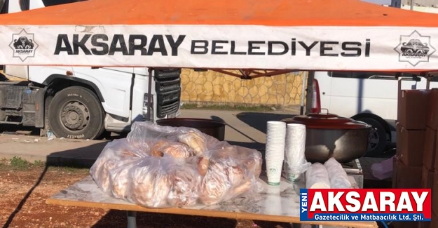 Depremzedenin sıcak çorbası Aksaray Belediyesinden