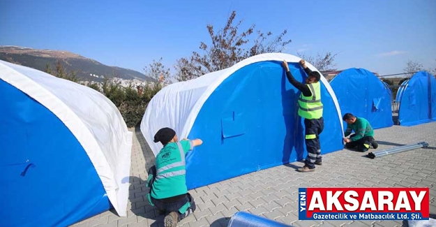 Kahramanmaraş’ta çadır kent kurduk