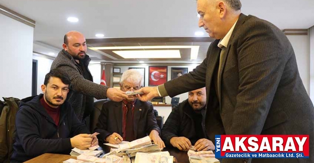 Süt üreticilerinden 1 milyon liralık yardım