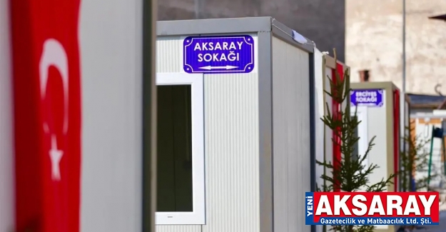 Deprem bölgesinde Aksaray Sokağı