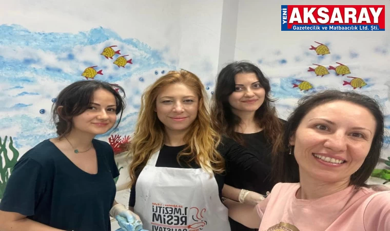 Hastanenin çocuk bölümü duvar resimleri tamamlandı