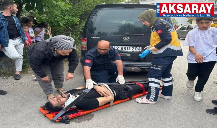 Otomobil bisiklete çarptı: 1 YARALI