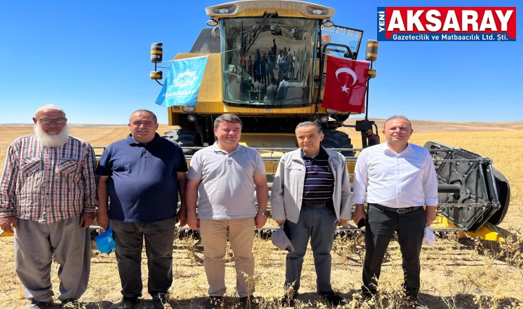 Aksaray Belediyesi üretiyor halk kazanıyor Nohut hasadında verimli sonuçlar alındı