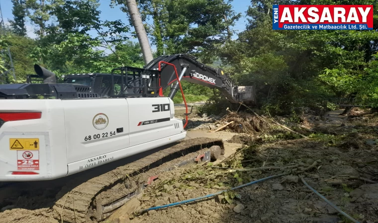 Aksaray Özel İdare araçları sel bölgesine yardıma gitti