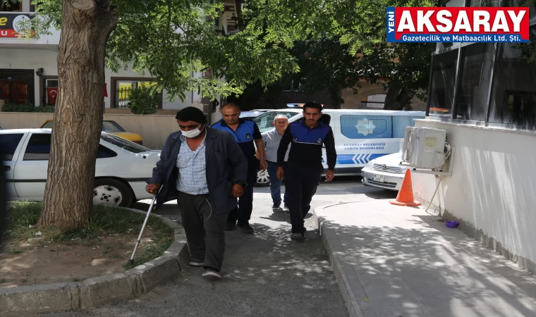 Dilencilere zabıta operasyonu
