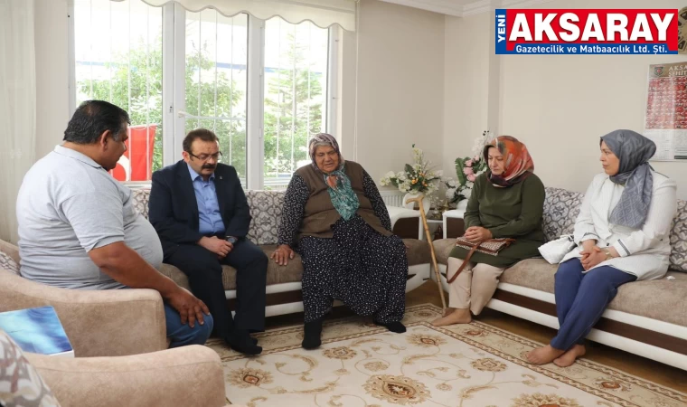 Şehit annesi ziyaret edildi