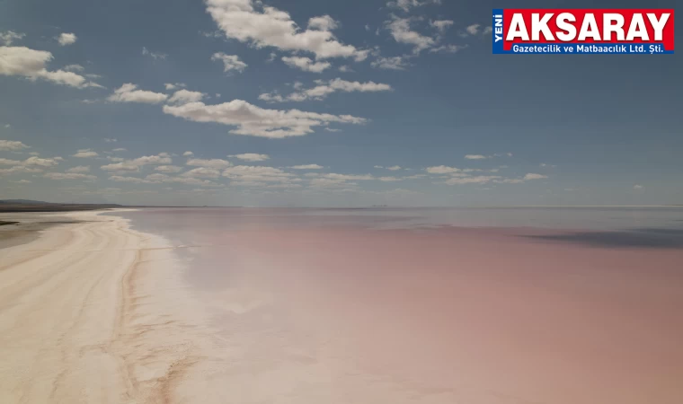 Tuz Gölü pembe renge büründü