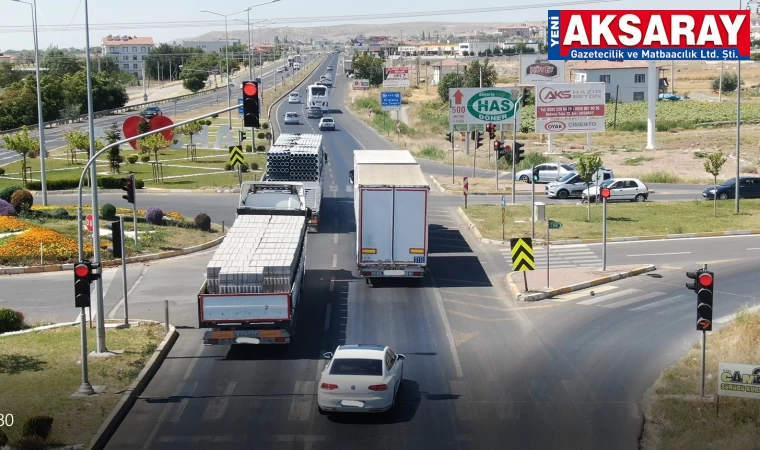 Kırmızı ışık denetimi havadan yapıldı  