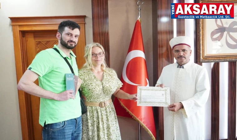 İngiltere vatandaşıydı, Aksaray'da müslüman oldu