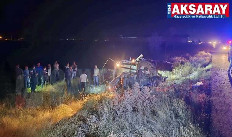 Kamyonun çarptığı traktör sürücüsü ağır yaralandı