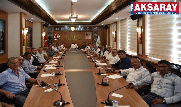 Köylerin sorunları ile bilgi alışverişi