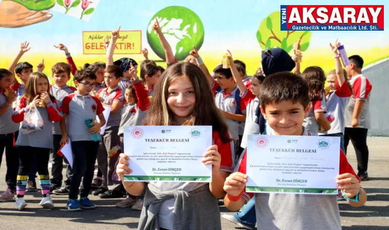 Aksaray belediyesi sıfır atık belgesi aldı