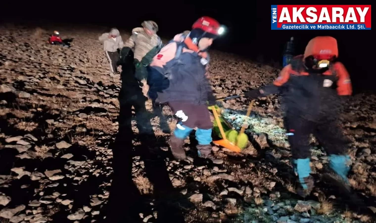 Yaralı dağcı askerî helikopterle kurtarıldı