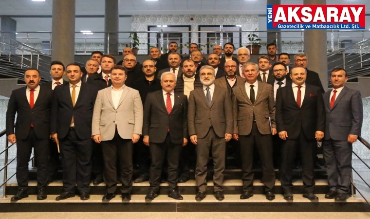 ESKİ BAKAN TANER YILDIZ REKTÖR ARIBAŞ’I ZİYARET ETTİ