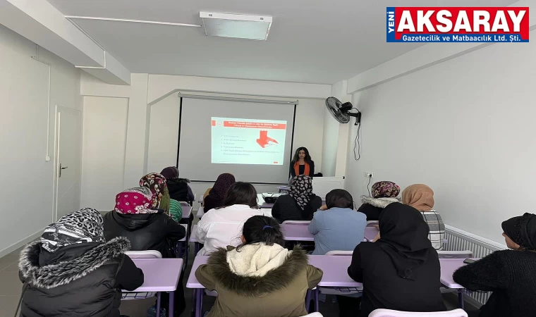 Kursiyerlere Kadına şiddet anlatıldı