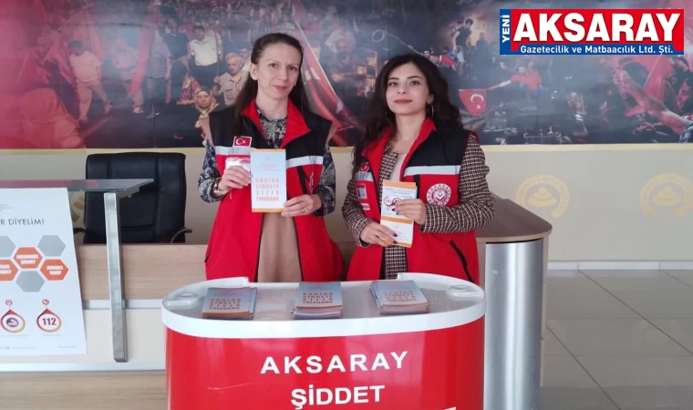 ŞİDDETE KARŞI STANT AÇTILAR Gençleri önemsiyoruz