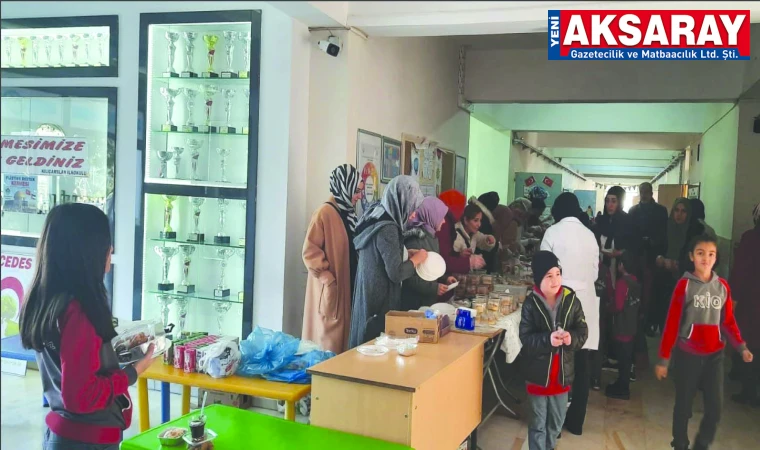 Minik öğrenciler Gazze’ye destek verdi