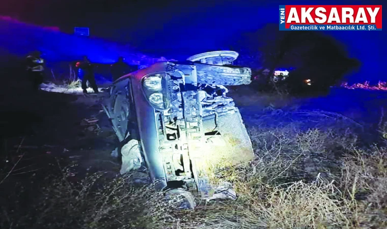 Otomobil şarampole devrildi, 2 kişi yaralandı