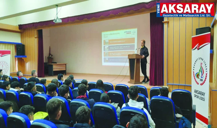 Spor Lisesi öğrencileri afetler hakkında bilgilendiler