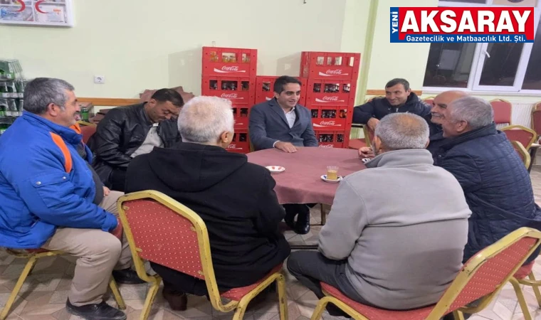 Çay ocakları ziyaretiyle halkla bütünleşiyor