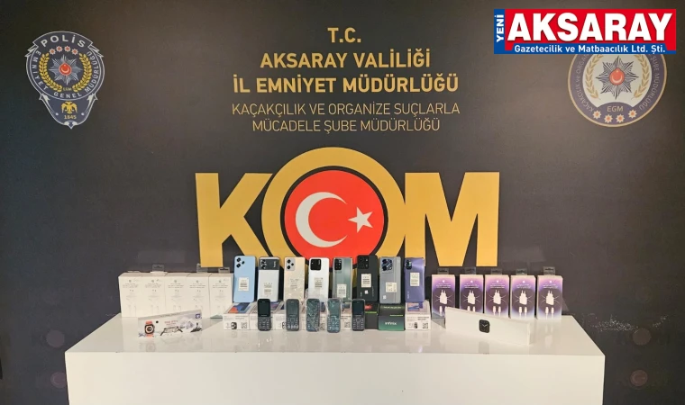 Kaçak telefonlar yakalandı
