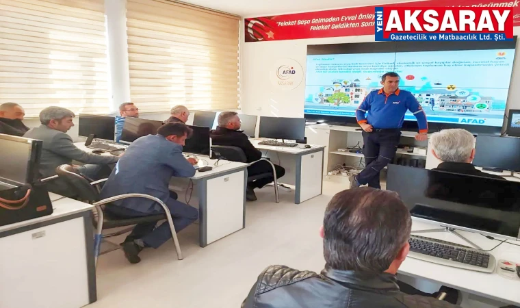 Muhtarlara AFAD eğitim