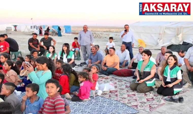 Mevsimlik tarım işçilerinin çocuklarına sinema kuruldu