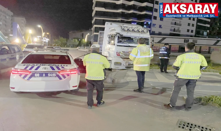 Zabıta ve polis tır denetiminde