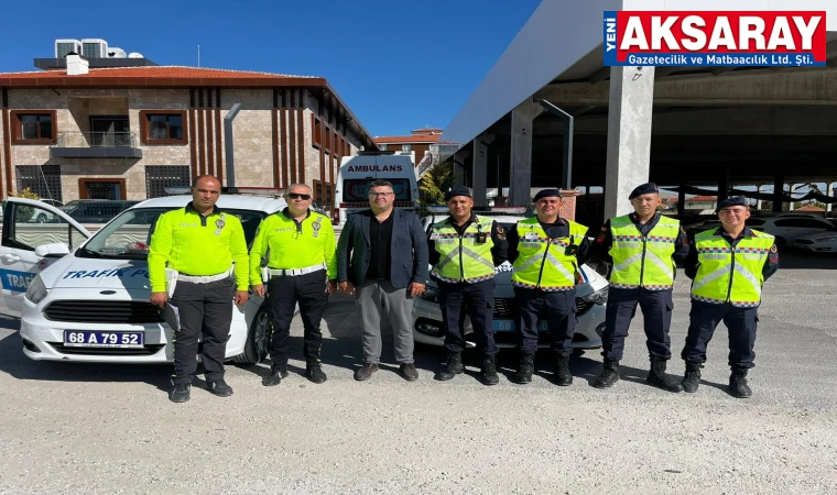 Ortaköy ilçesinde okul servis araçları denetlendi