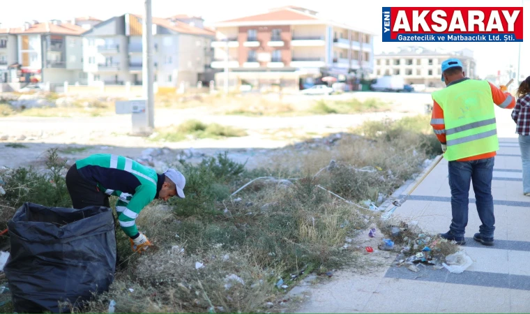 Temizlik sırası Aratol mahallesinde