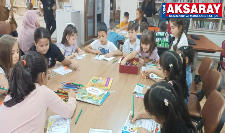 Yaz etkinliğinde kendi hikayelerini yazdılar