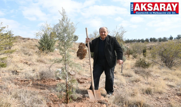 25 Yıldır kendi imkanları ile fidan dikip bakımını yapıyor