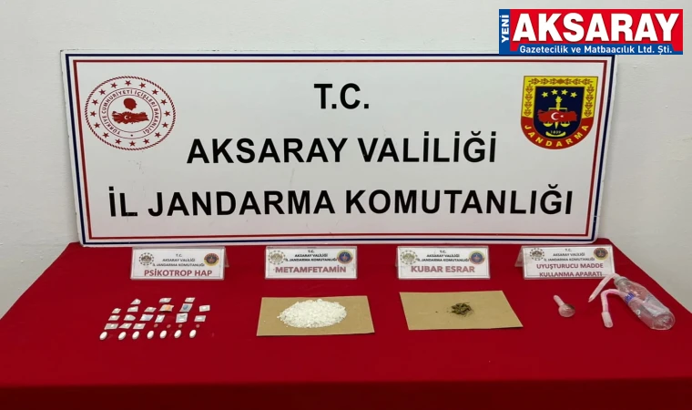 Mersin’den getirdiği uyuşturucuyu Aksaray’da satacaktı