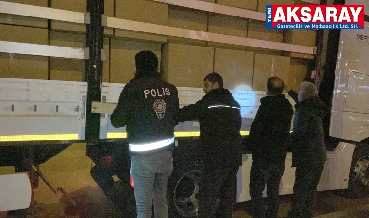 PTS alarmı veren tır polisi harekete geçirdi