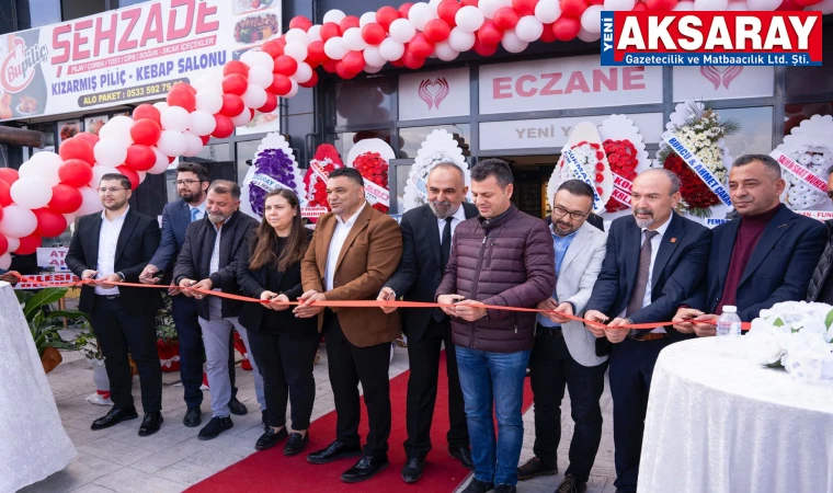 Sanayide eczane açılışı yaptılar