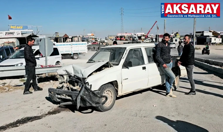 SULTANHANI SANAYİ KAVŞAĞINDA KAZA Yabancı uyruklu 1 kişi yaralandı