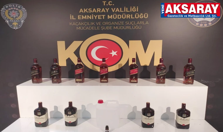 HEPSİ KAÇAK Alkol, sigara ve çay ele geçti