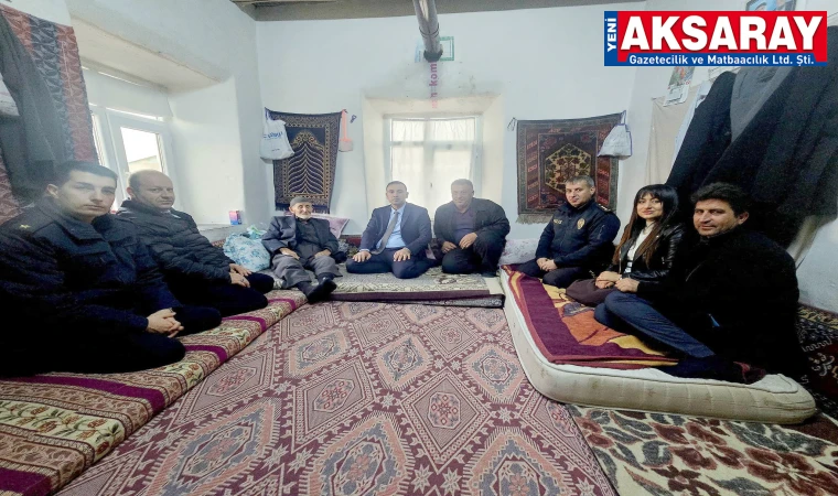 Köy ziyaretlerinde büyükler ihmal edilmiyor