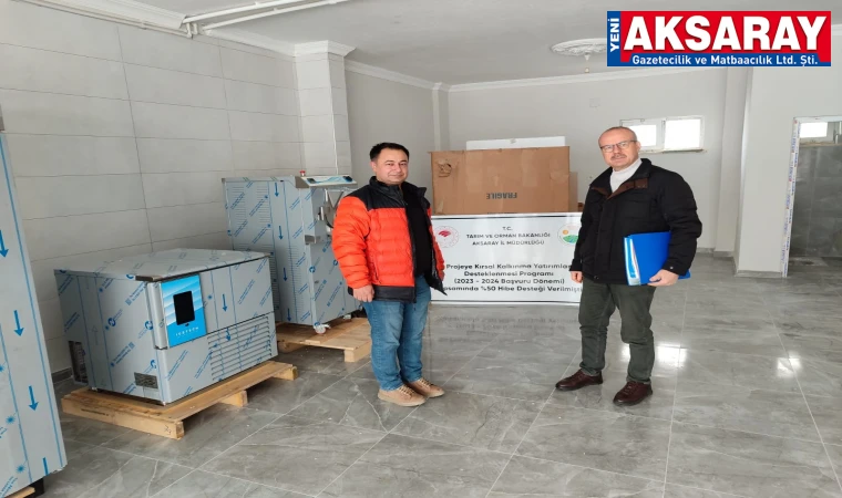 Makina ekipman desteği verildi