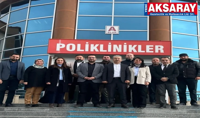 Ortaköy Ak parti yöneticilerinden hastane ziyareti