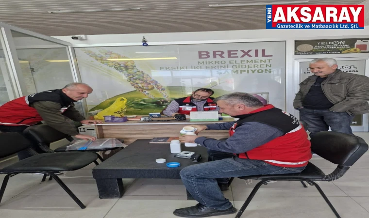 Zirai ilaç bayileri denetlendi