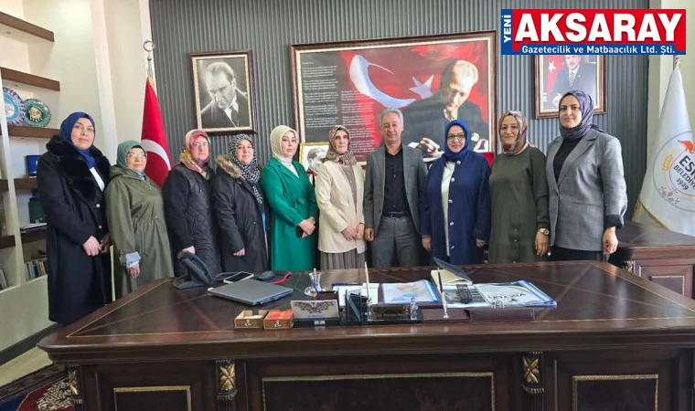 Ak kadınlar ilçe belediyesini ziyaret ettiler