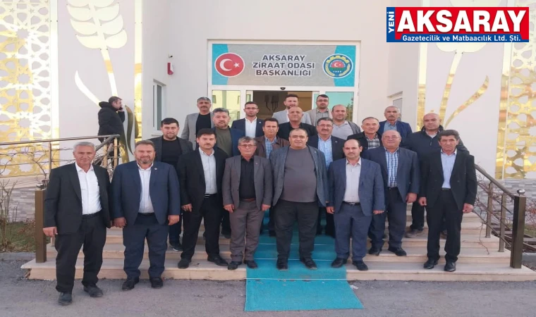 Çöl bölgesinin muhtarları Ziraat Odasında buluştu