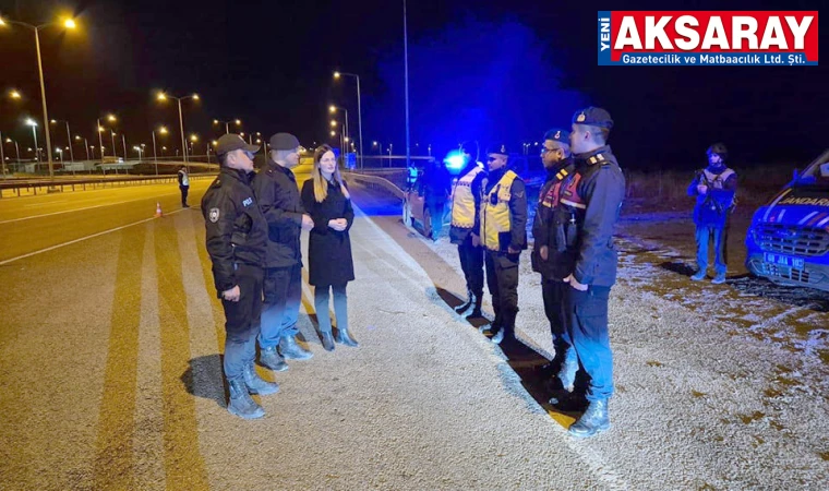 Görev başındaki personellerin yeni yılını kutladı